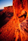 Cliff-face camp in Canyonlands